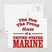De weinige proud-zoon van een Amerikaanse marine Briefkaart (Voorkant / Achterkant)