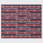 De weinigen, de dappere mariniers cadeaupapier (Vlak)