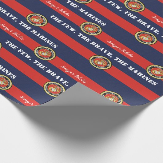 De weinigen, de dappere mariniers cadeaupapier (Hoek)