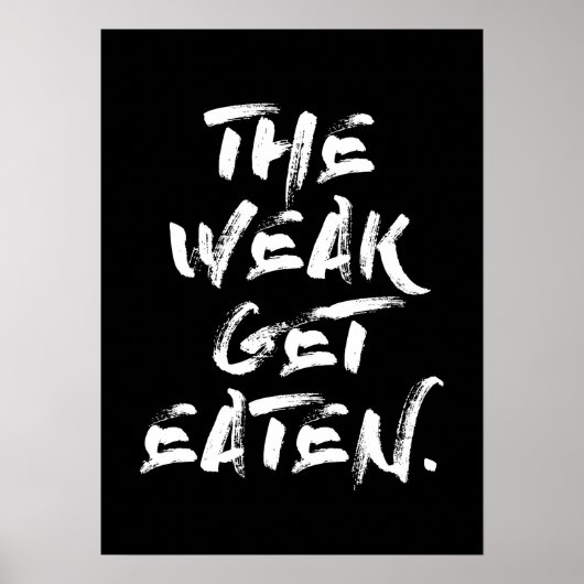 De weke krijgt eten poster (Voorkant)