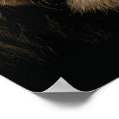 De weke krijgt gegeten - leeuw - puin poster (Hoek)