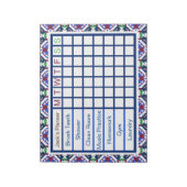 De wekelijkse Checklist Planner van de Mannen van  Notitieblok (Linkerzijde)