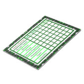 De wekelijkse Checklist Planner van de Mannen van Notitieblok (Schuin)