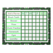 De wekelijkse Checklist Planner van de Mannen van  Notitieblok (Voorkant)