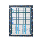 De wekelijkse Checklist Planner van de Mannen van  Notitieblok (Linkerzijde)