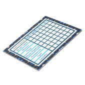 De wekelijkse Checklist Planner van de Mannen van  Notitieblok (Schuin)