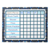 De wekelijkse Checklist Planner van de Mannen van Notitieblok (Voorkant)