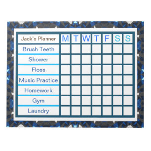 De wekelijkse Checklist Planner van de Mannen van  Notitieblok