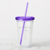De wekelijkse Whatchamacallit Acryl Drinkbeker (Achterkant)