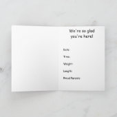 De welkom Aankondiging van het Baby (Binnen)