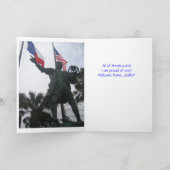 De welkom Kaart van de Militair van het Huis (Binnen)