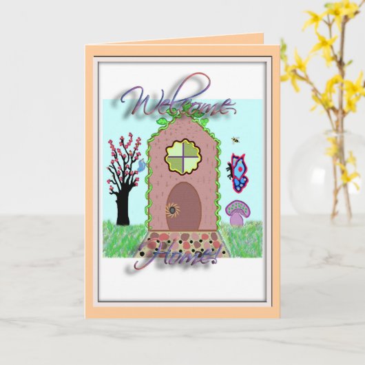 De welkom Kaart van het Huis (Gele Bloem)