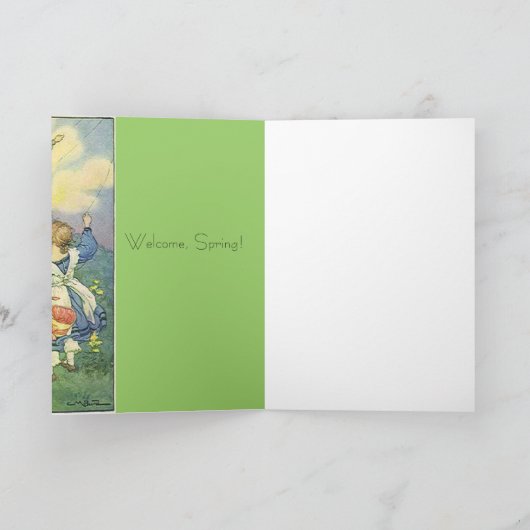 De welkom Lente! Kaart (Binnen)