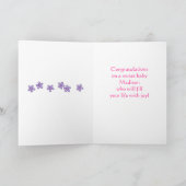 De welkom Naam van het Meisje van het Baby Kaart (Binnen)