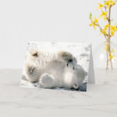 De Welp van de Ijsbeer Kaart (Gele Bloem)