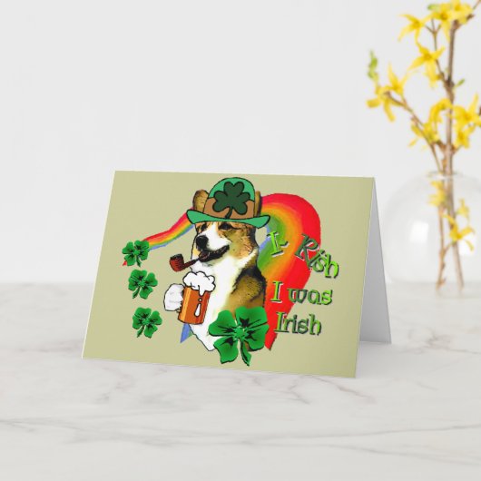 De Welse Dag van Corgi Heilige Patrick Kaart (Gele Bloem)