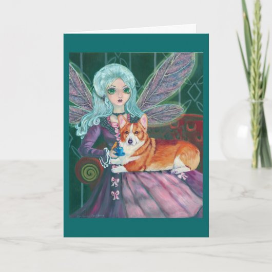 De Welse Wenskaarten Corgi van Pembroke Kaart (Voorkant)