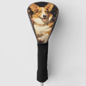 De Welsh Corgi Dog 001 - Odessa Leyendecker Golfheadcover (Voorkant)