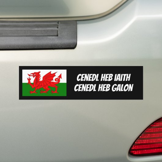 De Welsh Language Bumpersticker beschermen (Op auto)