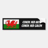 De Welsh Language Bumpersticker beschermen (Voorkant)