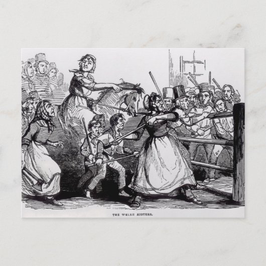 De Welsh Rioters Briefkaart (Voorkant)