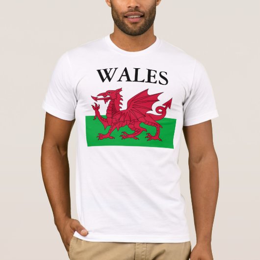 De WELSH-vlag T-shirt (Voorkant)