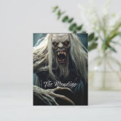 De wendigo briefkaart (Staand voorkant)