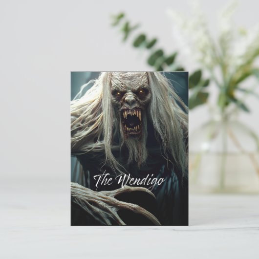 De wendigo briefkaart (Staand voorkant)