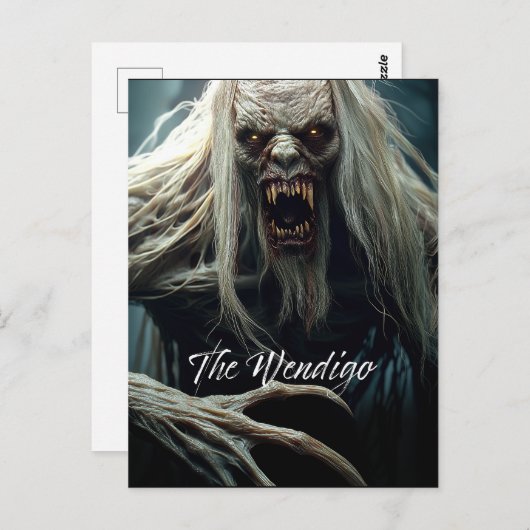 De wendigo briefkaart (Voorkant / Achterkant)