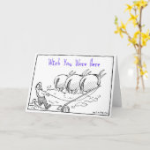 De wens u was hier kaart (Gele Bloem)