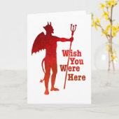 De wens u was hier Kaart (Gele Bloem)