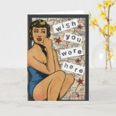 De wens u was hier kaart (Gele Bloem)