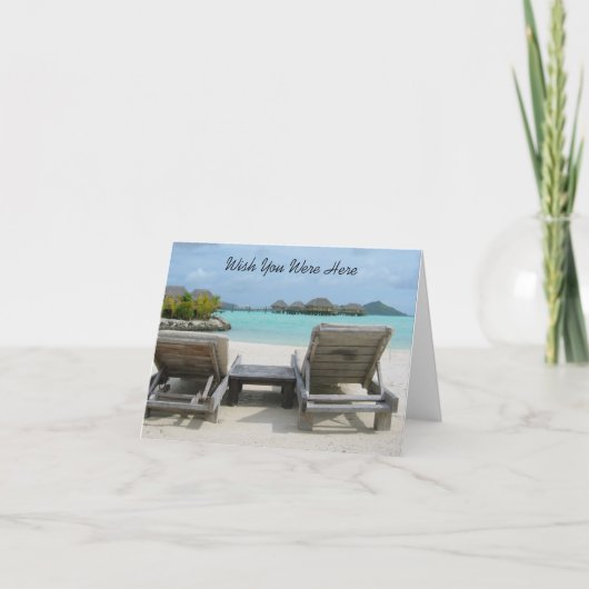 De wens u was hier Nota Kaart (Voorkant)