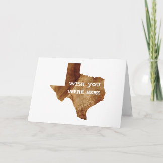 De WENS U WAS HIER - Texas Kaart