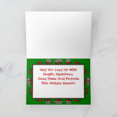 De Wens van de Vakantie van de Kampeerauto van de Feestdagen Kaart (Binnen)