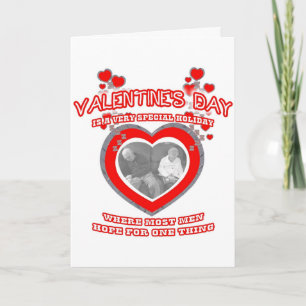 De wens van de Valentijn van een Man Feestdagen Kaart