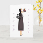 De Wens van de verjaardag Kaart (Gele Bloem)