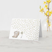 De "wens van de verjaardag " kaart (Gele Bloem)