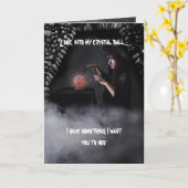 De wens van de Verjaardag van de heks Kaart (Gele Bloem)