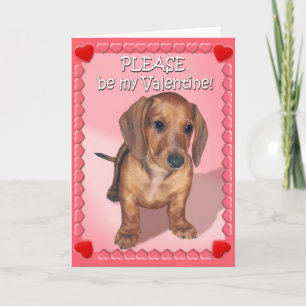 De Wens van een van de Tekkel Puppy voor Feestdagen Kaart