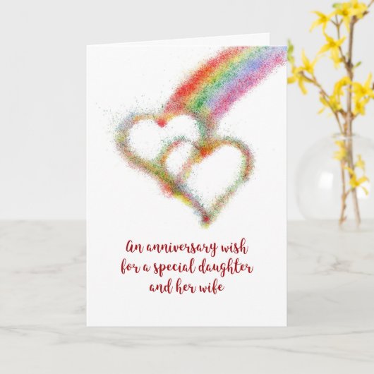 De Wens van het Jubileum voor Dochter en haar Kaart (Gele Bloem)