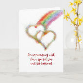 De Wens van het Jubileum voor Zoon en zijn Kaart (Gele Bloem)