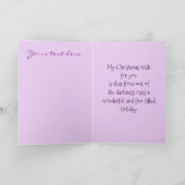 De wens van Kerstmis Feestdagen Kaart (Binnen)