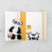 De Wens van Pasen van de panda Feestdagen Kaart (Binnen)