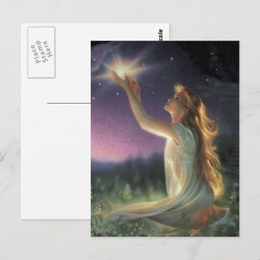 De wensen tussen de sterren briefkaart (Voorkant / Achterkant)