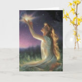 De wensen tussen de sterren kaart (Gele Bloem)