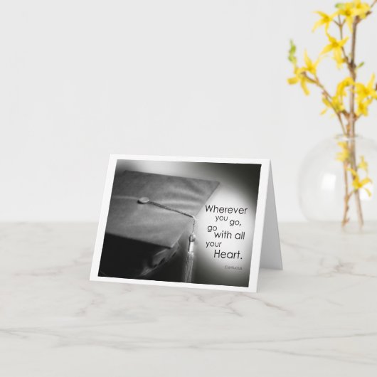 De wensen van afstuderen kaart (Gele Bloem)