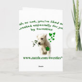 De Wensen van de Dag van Russell Terrier St. Kaart (Achterkant)