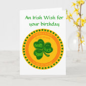 De Wensen van de klaver Kaart (Gele Bloem)