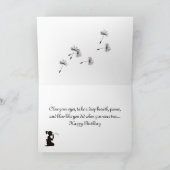 De Wensen van de Paardebloem van de verjaardag Kaart (Binnen)